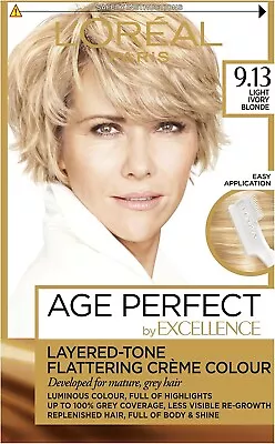 L'Oreal Excellence Age Perfect 9.13 Light Crème Blonde Hair Dye • £11.15