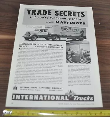 1946 International Truck Ad Mayflower Transit Warner Electric Coupling-Cable Kit • $9.99