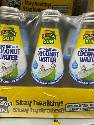 Tropical Sun Coconut Water 300ml X 6 (MULTIPACK) Glass Bottles 100% Natural  • £11.99