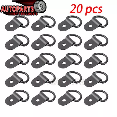 20pcs Black D Shape Tie Down Anchors Ring For Car Truck Trailers RV Boats NEW US • $8.64