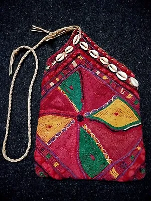 Vintage Indian Banjara Kutchi Tribal Ethnic Antique Handmade Embroidery Bag 03 • $66