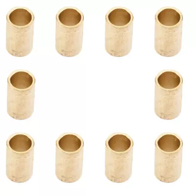 10 Pcs Brass Bead Tube Copper Spacer Bead Craft Accessory Macrame DIY Crafting • £7.28