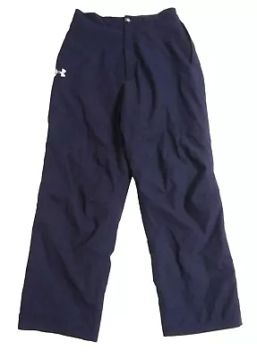 Under Armour Men's Large Rain Pants Blue Zip Ankles Waterproof • $29.95