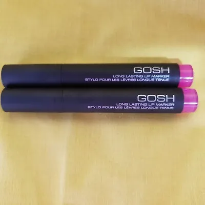 $19.99 • Buy X2 GOSH Long Lasting Lip Marker #002 Pink Discontuied Don't Come Sealed