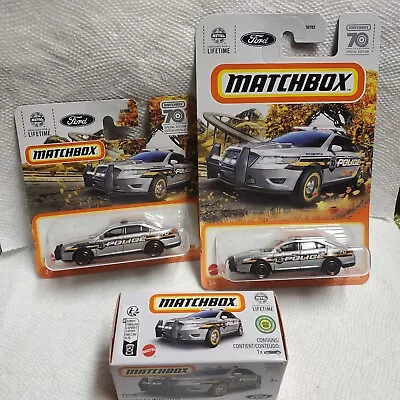 2023 Matchbox #23 Ford Police Interceptor 70 Years Car 1/64 Diecast Lot Of 3 • $9.95