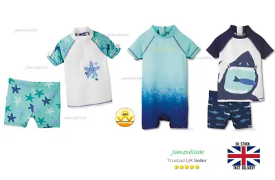 Official Lupilu Kids UV 50+ Sun Protection Suit/Set Shorts & Top For Girls Boys • £6.98