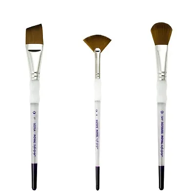 Royal & Langnickel Soft Grip Synthetic Sable Watercolour Paint Brushes • £3.99