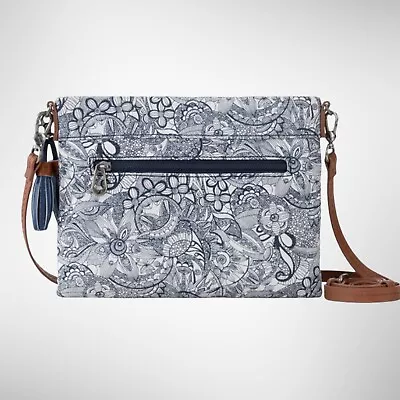Sakroots Navy Spirit Desert Crossbody Bag Zip Close Tassel Outside Pocket W Zip • $48.69