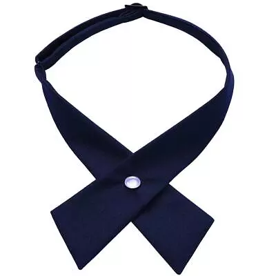 Criss-Cross Bow Tie For Girl Uniform Adjustable Neck Tie For Men Women • $9.38