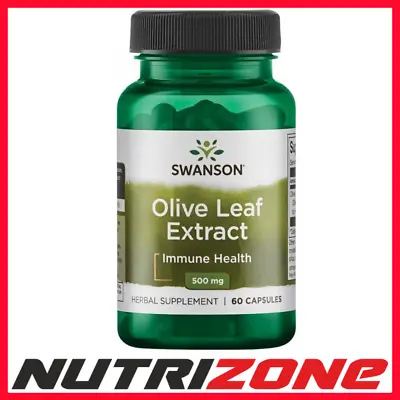 Swanson Olive Leaf Extract 500mg Immune Health - 60 Caps • £11.80