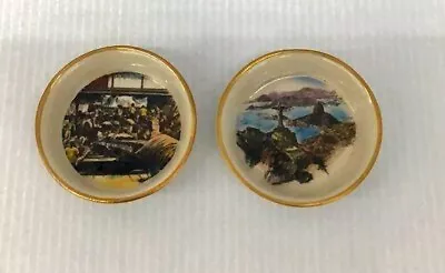 Ship China From Moore McCormack Steamship Lines. 2 Souvenir Pin Dishes • $29