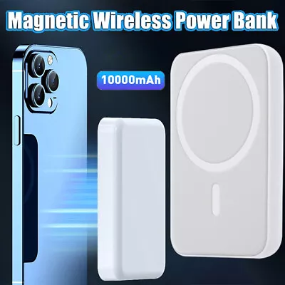 10000mAh Magnetic Power Bank Battery Pack Fast Charger For IPhone 15/14/13/12Pro • £16.99