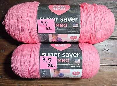 Red Heart SUPER SAVER Yarn *8 Oz. SKEINS* 16-COLORS TO PICK FROM *SOLD PER SKEIN • $4.99