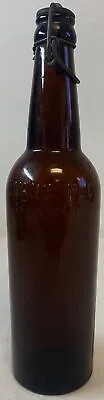Vintage Brown EVANS ALE Bottle With Stopper ~ Hudson NY ~ 13 Oz • $8.96