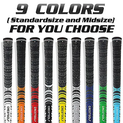 13PCS/Set Golf Grip Standard/Midsize Carbon Yarn Anti-Slip Golf Iron Club Grips • $41.59