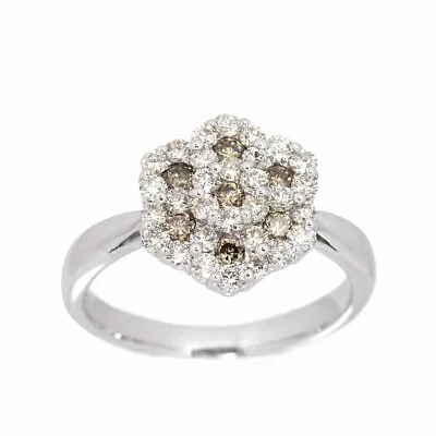 £528.28 • Buy Diamond 1.00ct Ring 18K K18 WG 750 Size6.75(US) 90188722