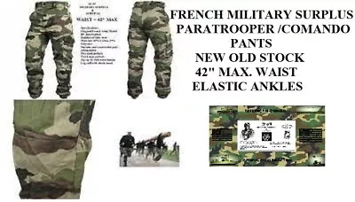 Authentic Original French Military CEC Camo F2 Combat Pants - 2XL 42  Waist Max • $28.99