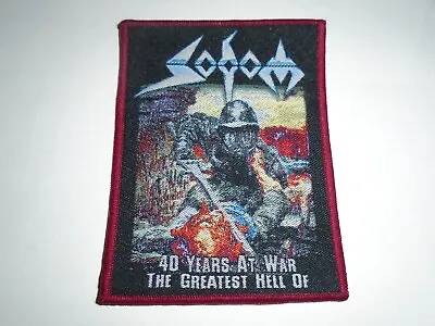 Sodom 40 Years At War Woven Patch • $10.99