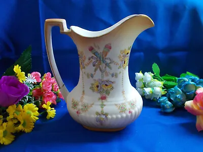 LOVELY ANTIQUE   GEORGIAN   CROWN DEVON JUG - FIELDINGS 1920's - 19 1/2 H # 047 • $99