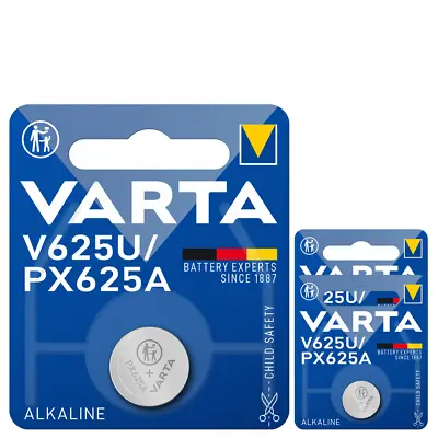 £3.49 • Buy LR09 Batteries Varta V625U PX625A 1.5V Alkaline X 3 Pack Long Expiry