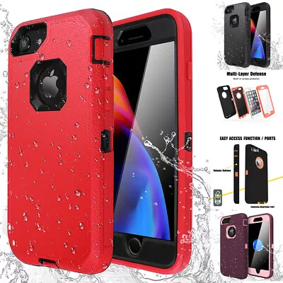 $9.99 • Buy For IPhone SE 2020/8/7/6 Plus Case Heavy Duty Shockproof Hybrid Rubber Cover