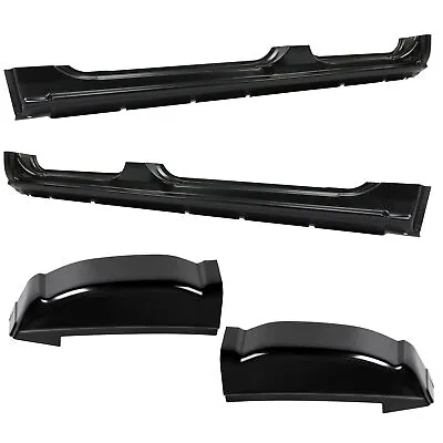 Rocker Panels Cab Corners For 1999-07 Silverado Sierra 1500 2500 3500 Crew Cab • $204.99