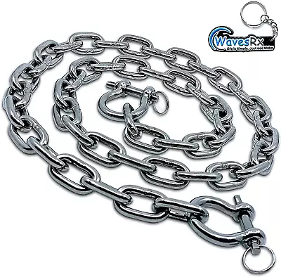 Stainless Steel Anchor Chain For Boats Jet Skis & PWC L Premium Marine Grade Ze • $82.99