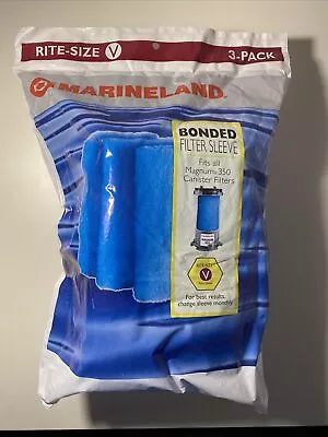 Marineland Bonded Filter Sleeve Magnum 350 Rite Size V 3 Pack • $15.88