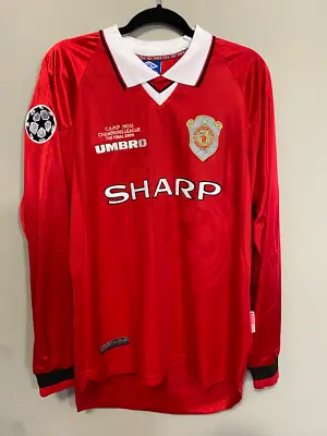 Manchester United 1999 Beckham UCL Final Jersey Size L • $74.40