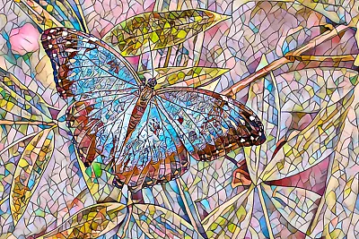 🦋 Butterflies: Adult Mosaic Coloring Book With 50 Different Pictures Butterfly • $11.95