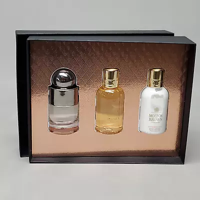 MOLTON BROWN London 3 Pc Set Jasmine & Sun Rose Bath & Shower Gel & Body Lotion • $33