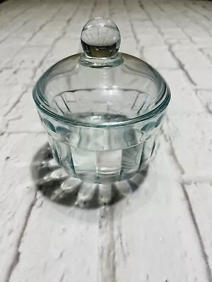 Vtg Clear Glass Apothecary Jar USA Made Euc Canister • $14