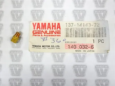 Yamaha NOS NEW 137-14143-72 Main Jet #360 DT IT MX RT TD TR TZ WR YZ  • $12.99