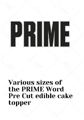 Pre Cut PRIME Dink Lettering Edible Cake Topper Decoration Various Sizes • £3.99