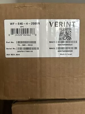 Brand New Sealed Verint WF-E40-4-2000R 4 Input Analog/IP Network Video Recorder • $725