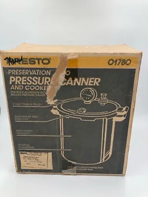 Presto Preservation 800 Pressure Canner & Cooker Polish Aluminum 01780 22qt. • $89.99