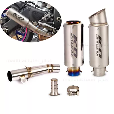 For Yamaha YZF R6 2006-2023 Exhaust Pipe 61mm Muffler Escape Removable DB Killer • $153