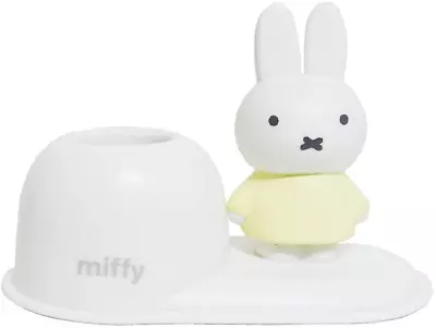 JAPAN Miffy White Yellow Skirt Cute Rabbit Standing Pen Toothbrush Holder Stand • $16.99