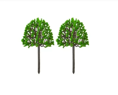 Two Green Elm Trees Miniature 1:24 (G) Scale Diorama  ! • $8.95