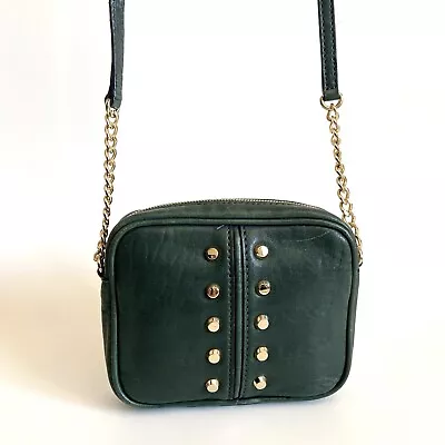 MICHAEL KORS Jet Set Crossbody Bag Green Leather • $29