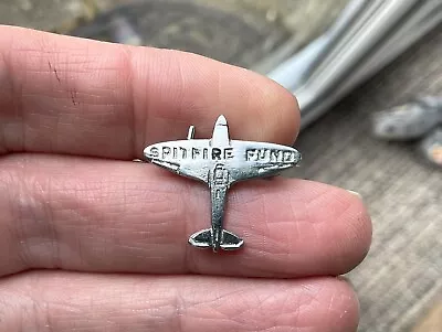 Vintage Spitfire Fund￼Pin Badge. Military Aviation WW2 ￼aeroplane • £8.99