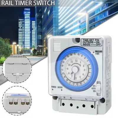 £17.20 • Buy Mechanical Timer 24 Hours Time Switch Electrical Programmable Timer G