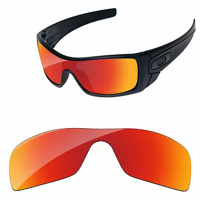 Fire Red Mirror Polycarbonate Replacement Lenses For-Oakley Batwolf OO9101 • $12.98