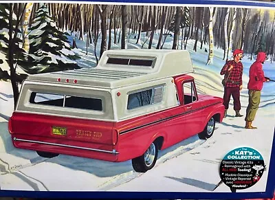 AMT 1412 1963 FORD F-100 Camper Pickup TRUCK 3n1 1/25 McM New In Stock • $34.88