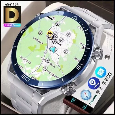 2024 ECG PPG Phone Call Smart Watch GPS Tracker Compass Fitness-Black • $77