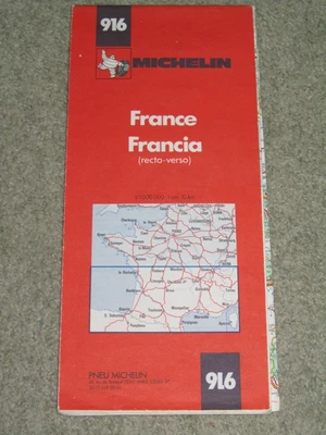 £1.19 • Buy Michelin National Road Atlas 916 France - 1:1,000,000. 1979 Double-sided Edition