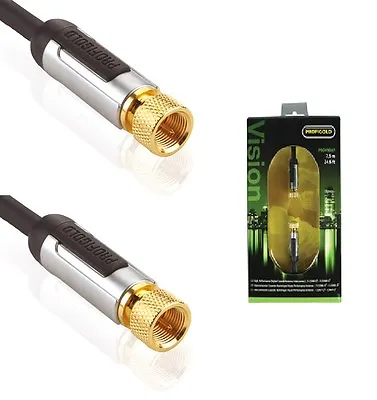 7.5m High Quality F Plug Male Cable Lead Sky Virgin Media Satellite Coax Cable • £7.29