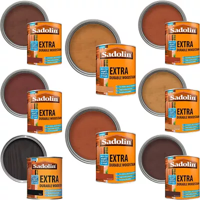 Sadolin Extra Durable Woodstain Protection 1L & 500 ML Various Colours • £14.99