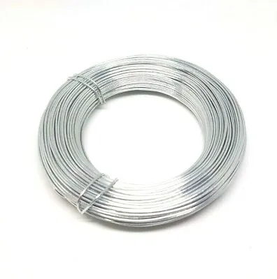 30 Metre 0.6mm Thin Craft Florist Wire Jewellery Making Silver 30m • £3.19