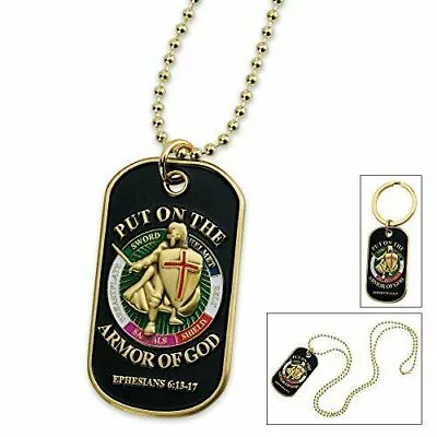 Armor Of God Religious Dog Tag Key Chain Marine Corps Army Navy Air Force  • $14.99